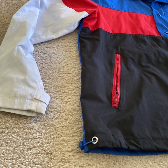 Forever 21 Red White Blue Pattern Windbreaker Jacket - Picture 5 of 15